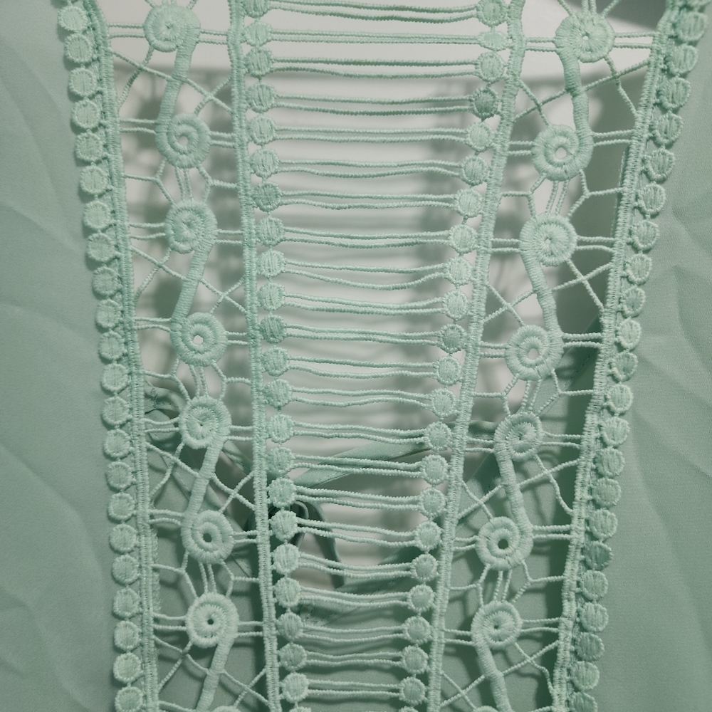 Zac & Rachel mint green top, sz XL - Picture 5 of 6